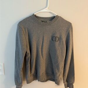 Christian Dior Gray Crewneck Sweater